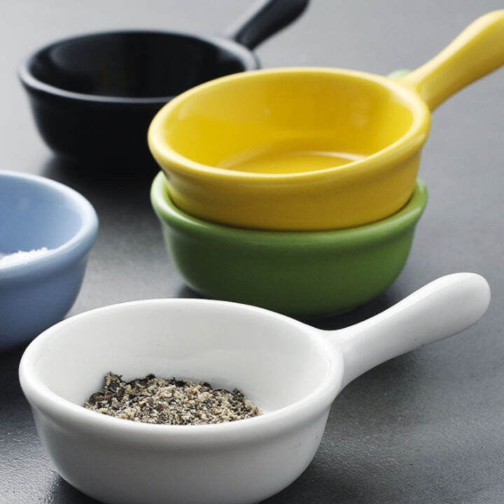 SWEEJAR Ceramic Mini sauce plate Dipping Sauce Dish Seasoning plate