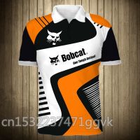 2023 new design- New arrival Bobcat T-SHIRT Summer 3D Print Men Short Sleeve Casual Male polo Tops T-shirt clothing Quality polo