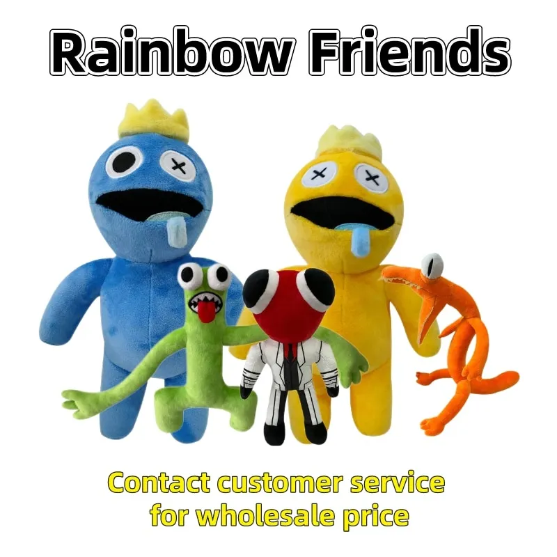 Rainbow Friends Plush Toy Cartoon Game Character Doll Kawaii Blue Monster  Soft Stuffed Animal Toys For Children Christmas Gifts