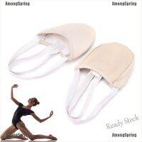 【Ready Stock】 卍❄┅ C39 AmongSpring Half PU Leather Sole ballet pointe Dance Shoes Rhythmic Gymnastics Slippers Foot