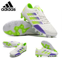 สี ขาว รองเท้าฟุตบอล ผู้ชาย Adidas แก๊งต่ำ แท็ก เล็บยาว Football Soccer Shoes รองเท้าฟุตบอลชาย  40-44