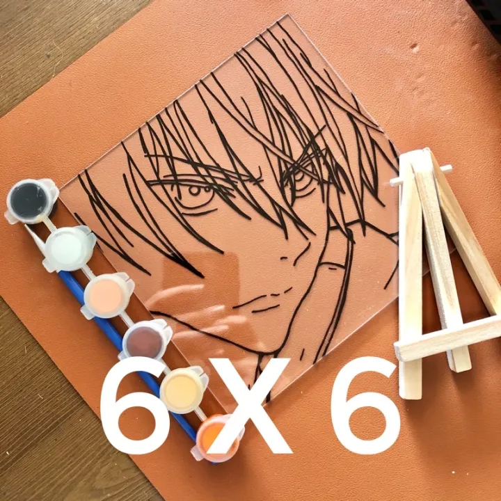 DIY Acrylic Glass Paint Kit (Anime, Vector Art, Logo) Lazada PH