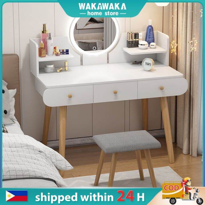 【LED light】Dressing Table Bedroom home furniture living home table nordic dressing table Lazada PH