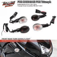 สัญญาณไฟเลี้ยว Motosikal untuk KAWASAKI D-TRACKER 125 150 250 KLR650 250R นินจาสำหรับ MT03 660 Depan Belakang Lampu Berkelip