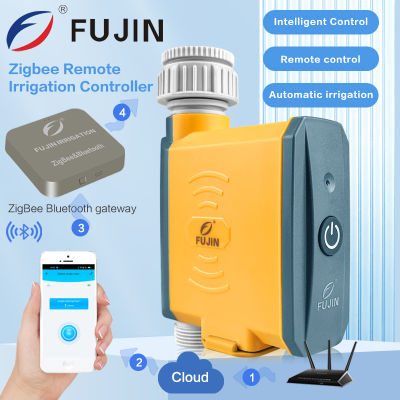 FUJIN ZigBee Water Timer  ชลประทาน Zigbee WiFi Gateway ตัวควบคุมการรดน้ำดอกไม้ Timing Watering Artifact สมาร์ทโฟนอัตโนมัติ รีโมท Timer