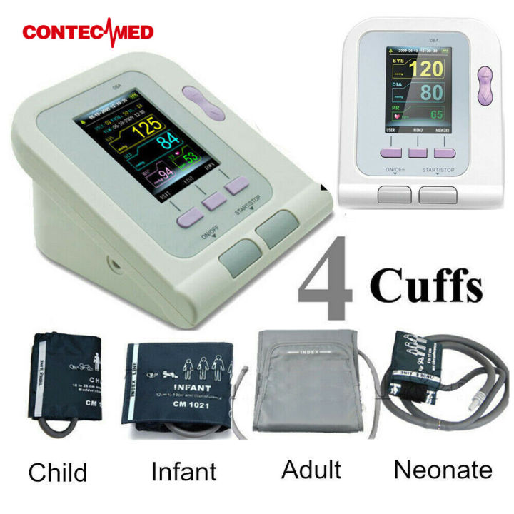 CONTEC Digital Blood Pressure Monitor  CONTEC08A+Neonatal/Pediatrics/Child/Adult 4cuffs