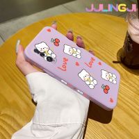 Jjlingji เคสสำหรับออปโป้ไฟนด์ X2 Pro,เคสแฟชั่นลายหมีเชอร์รี่เคสมือถือนิ่มบางเคสขอบสี่เหลี่ยมด้านข้างเคสซิลิโคนนิ่มเคสป้องกันการกระแทก