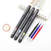 【living stationery】 Gel0.5mm ธุรกิจ/0.7มม. สีดำ/ น้ำเงิน/แดงเติมปากกาหมึกเจลปากกาหมึก OfficeWriting อุปกรณ์ปากกาเป็นกลาง