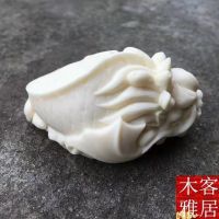 Ivory fruit arowana mens portable handle object, Wenwan Zhaocai pendant, tea pet small ornament