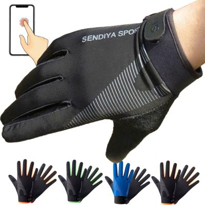 Men Cycling Motorcycle Gloves Full Finger Touch Screen Bicycle Mtb Bike Gym Training Gloves Summer Outdoor Fishing Hand Guantes