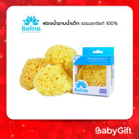 Bolina ฟองน้ำอาบน้ำเด็ก ธรรมชาติแท้ 100%  ใช้ได้ตั้งแต่แรกเกิด