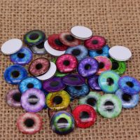 40pcs/lot 14mm Pupil Pattern Thin Chips Suitable for Blythe Making Findings   Components BT014