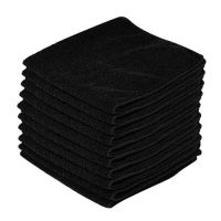 LETAOSK 10pcs/Set Black Microfiber Cloth Towel Rag for Wash Cleaning Drying Polishing Detailing Window Screen 30x30cm