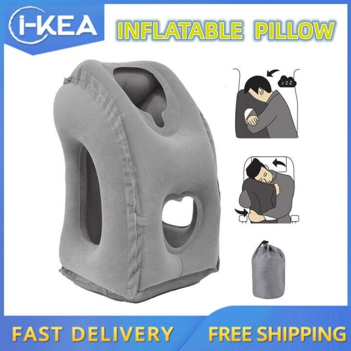 IKEA Travel Pillow For Airplane, Inflatable Neck Air Pillow For