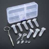 Hot Eyeglass Sun Glasses Screw Nut Washer Nose Pad Optical Repair Tool Assortment Kit Set with Screwsdriver and Plastic Box