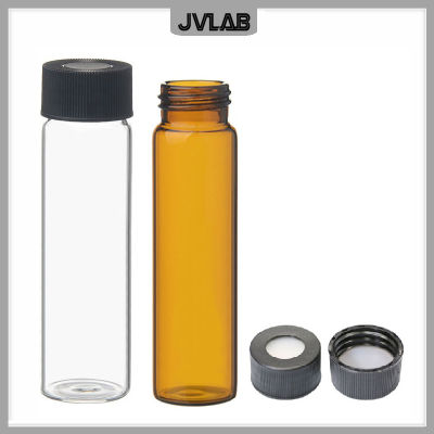 EPA Vials สำหรับเก็บตัวอย่างขวดโครมาโตกราฟีใส20 ML Parse Reagent Bottle With Cover 22Mm &amp; Septa 10 / PK