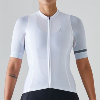 Women MTB Bike Cycling Jersey Summer Breathable Sleeve With Webbing Bicycle Team Shirt Quick Dry Lightweight Clothing