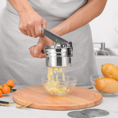 สแตนเลส Ricer มันฝรั่งเจ้าชู้ผลไม้ผักกดคั้นน้ำผลไม้คั้นคั้นครัวเรือนครัวทำอาหารเครื่องมือรายการครัว