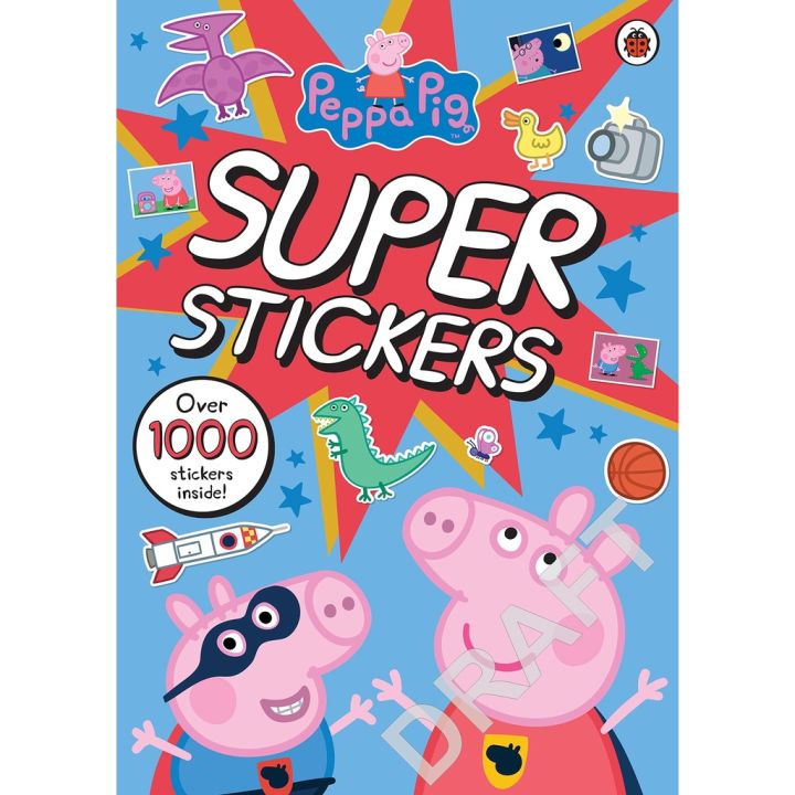 Will be your friend Peppa Pig Super Stickers Activity Book Paperback หนังสือภาษาอังกฤษ พร้อมส่ง