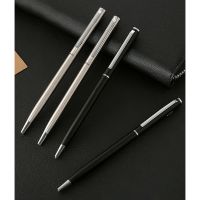 Pulpen Gel Mewah Bahan Metal Warna Hitam Untuk Tanda Tangan