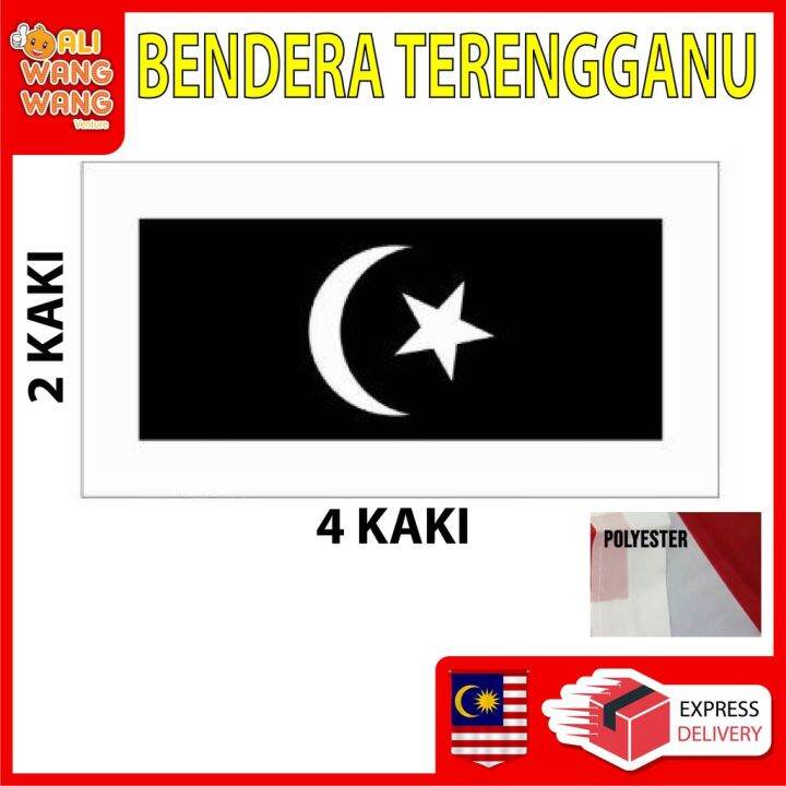 Bendera TERENGGANU Bendera Negeri Terengganu Flag 2x4 FEET | Lazada