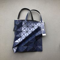 Issey Miyake Six grid matte series handbag Lingge tote bag shopping bag PVC leisure shoulder bag