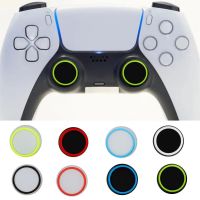 ☁℡☈ 2Pcs Soft Silicone Joystick Thumbstick Thumb Stick Grip Caps Case Cover Skin Luminous Round Protector for PS4/PS5/Xbox One/360