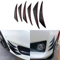 6pcs/set Front Bumper Lip Decoration Diffuser Splitter Fins Body Spoiler Canards Valence Chin Car Tuning Canard Car Accessories