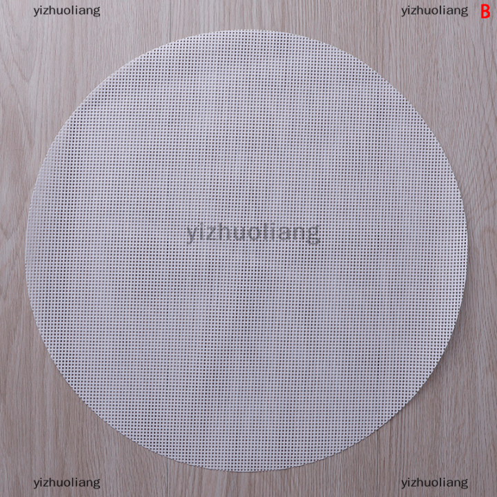 yizhuoliang-รอบไม่ติดซิลิโคนตาข่ายผ้าอบซับนึ่งแผ่นเกี๊ยวขนมปังเสื่อ