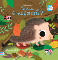 หนังสือเด็ก บอร์ดบุ๊ค ค้นหาความลับ ใครกันนะมีบ้านอยู่ตรงนี้ ? เสริมสร้างพัฒนาการเด็ก