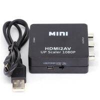 1080P Hdmi-kompatibel dengan AV Scaler Adapter Video Composite Converter Hdmi-kompatibel dengan RCA CVSB L/R Video Mini HD2AV