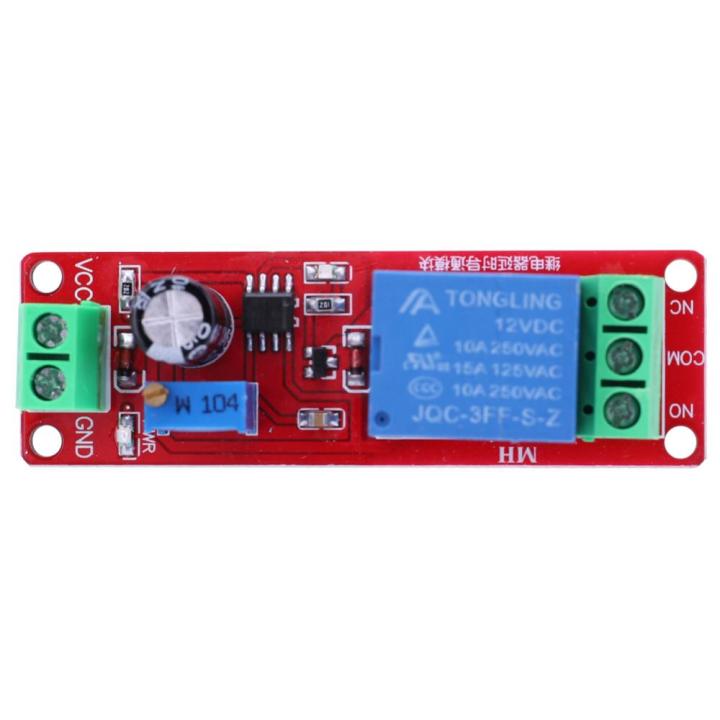 โมดูลตัดการเชื่อมต่อแบบปรับได้-dc-12v-โมดูลรีเลย์หน่วงเวลาเวลา-ne555-monostable-สำหรับยานยนต์