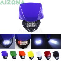 Blue Motocross Off-Road Headlight LED Front Headlamp For Suzuki DRZ RMX Yamaha WRF TTR XT YZF WR 85/125/250/400/426/450