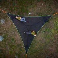 [COD] การระเบิด Multi Person Portable Hammock กลางแจ้ง เปลญวนสามเหลี่ยมหลายคนแบบพกพา