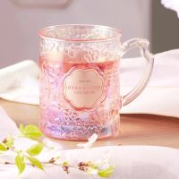 Starbuck Cup 2022 Pure Pink Cherry Blossoms In Full Bloom Bronze สามมิติบรรเทาแก้วน้ำดื่มโต๊ะถ้วยรอบ