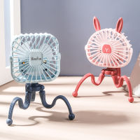 1pcs Mini Stroller Fan Usb Charging Portable Clip On Stroller Fan Octopus Handheld Octopus Fans Summer Must-have Products