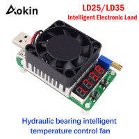 【2023】Aokin Ld25 Ld35 Electronic Load Resistor Usb Interface Discharge Battery Test Led Display Fan Adjustable Current Voltage 25w 35w