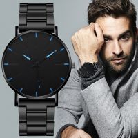 {Miracle Watch Store} Mens นาฬิกา Ultra Thin สายสแตนเลสนาฬิกาข้อมือควอตซ์ Minimalist Casual แฟชั่นนาฬิกาเวลา Reloj Hombre Orologio Uomo