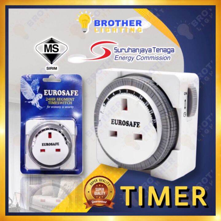 [SIRIM] Timer Switch Plug Mechanical Theben Analog Eurosafe TW16A 13A