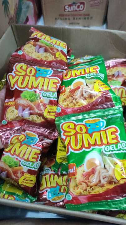 So Yumie Gelas 1 Renceng Isi 10 Mie Dalam Gelas Enak Dan Murah