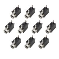 PJ-316 3.5mm Female Jack 3 Pin Connectors Audio Headphone Mono 3.5 mm Socket Terminals PCB Mount Connector Black PJ316