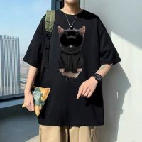 Rapper Playboi Carti Narcissist Kitty Motorcycle Helmet Meme Tshirt Male Fashion Cotton T Shirt Funny Men Hip Hop Casual T-Shirt