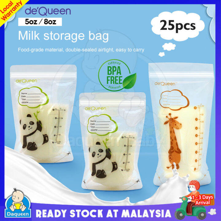 Kiinde Twist Blue Bags Zomee Breastmilk Storage Bags, 240ml/8oz