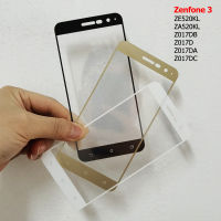 กระจกนิรภัยสำหรับ Asus Zenfone 3 ZE520KL Z017DB Z017D Z017DA Z017DC ZA520KL เต็มรูปแบบป้องกันหน้าจอ Full กาวป้องกันฟิล์ม