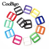 10pcs Plastic Slider Tri-Glide Buckle Adjustable for Bag Webbing Strap Dog Collar Backpacks Belt DIY Accessories Colorful 20mm