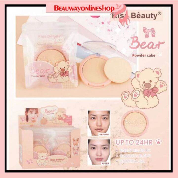 KISS BEAUTY Bear Powder Cake Lazada