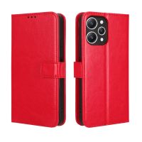 เคสสำหรับ Redmi 12กระเป๋าสตางค์หนัง PU Redmi 12เคสมีขาตั้งเคสแบบพับปิดได้