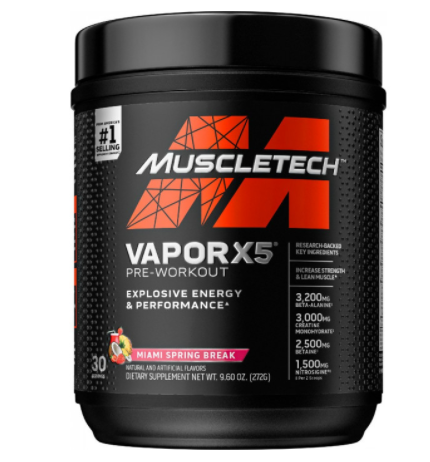 Vapor x5 pre workout tăng sức mạnh trước tập muscletech vapor x5 next gen - ảnh sản phẩm 1