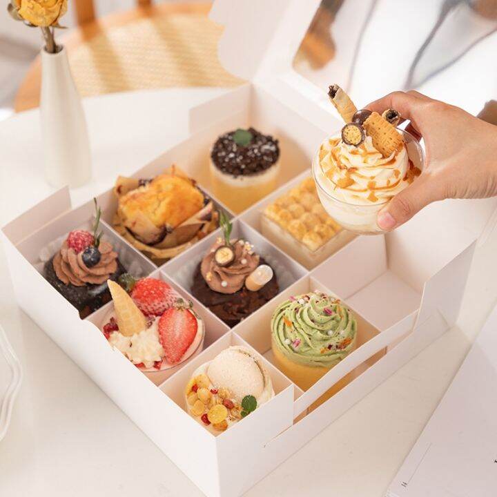 แถม10ชิ้นกล่องบิสกิตสำหรับใส่ของหวานในงานแต่งงานวันเกิดแบบเรียบง่ายของตกแต่งห้องอาบน้ำฝักบัวทารก
