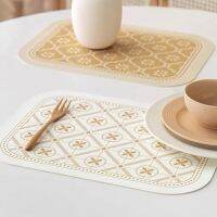 【CW】 Cup Heat-Resistant Non-Slip Table Coasters Faux Leather Placemat for